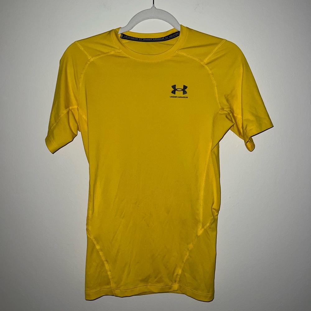 Under Armour Yellow Short Sleeve Tee